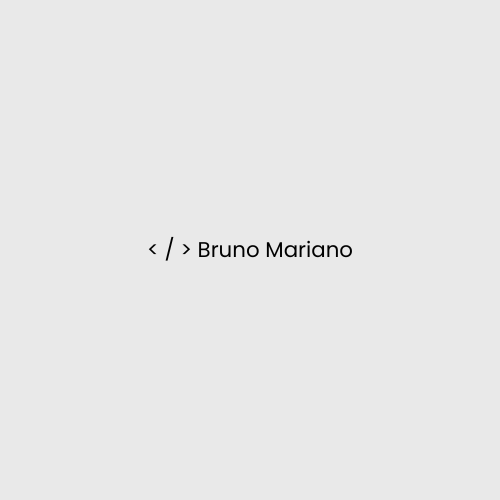 Bruno Mariano | Desenvolvedor Front End